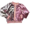 Veste sequins roses argent H&M taille 6-7 ans