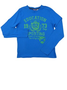 T-shirt ML bleu éducation...