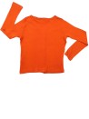 T-shirt ML rouge boutons PETIT BATEAU taille 8 ans