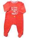Pyjama corail je fais ma nuit TISSAIA taille 3 mois