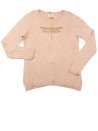 Pull rose libellule ZARA taille 14 ans