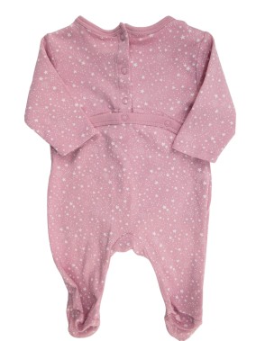 Pyjama petites étoiles rose TEX BABY taille 1 mois