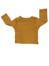 T-shirt côtelé marron ML H&M taille 1-2 mois