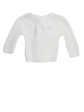Gilet blanc broderie taille naissance