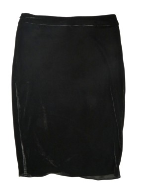 Jupe noire drapée velours KOOKAI taille 36