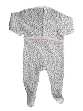 Pyjama léopard cœur MES PETITS CAILLOUX taille 9 mois
