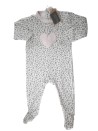 Pyjama léopard cœur MES PETITS CAILLOUX taille 9 mois