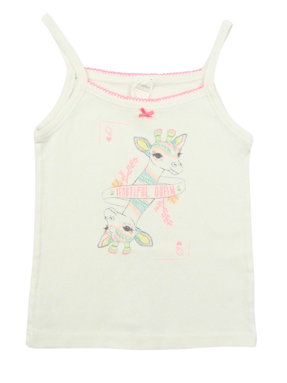 Débardeur lama blc ABSORBA taille 3 ans Débardeur lama blc ABSORBA taille 3 ans