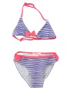 Maillot de bain 2 pièces rayures rose bleu DPAM taille 2-3 ans