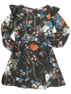 Robe ML noire et fleurs...