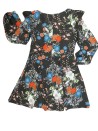 Robe ML noire et fleurs MORGAN taille 40