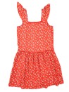 Robe rouge fleurs blanches KIABI taille 8 ans