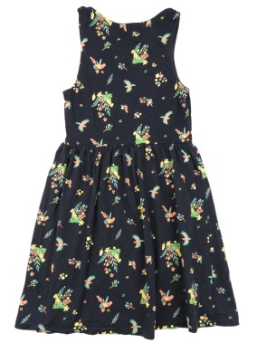 Robe marine perroquets KIABI taille 8 ans