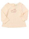T-shirt ML rose mini bichette de maman TAPE A L'ŒIL taille 3 mois