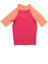 T-shirt de bain rose orange fluo taille 18-24 mois