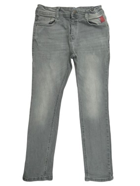 Pantalon jean gris rouge...