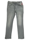 Pantalon jean gris rouge TAPE A L'ŒIL taille 12 ans