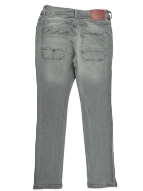 Pantalon jean gris rouge TAPE A L'ŒIL taille 12 ans