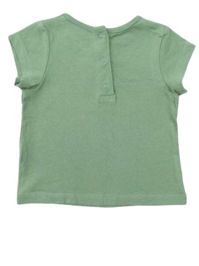 T-shirt MC kaki pomme TAPE A L'ŒIL taille 3 mois