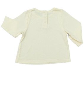 T-shirt ML crème mini princesse de papa TAPE A L'ŒIL taille 3 mois