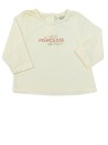T-shirt ML crème mini princesse de papa TAPE A L'ŒIL taille 3 mois
