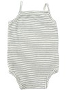 Body débardeur blanc rayures noires TAPE A L'ŒIL taille 3 mois