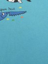 T-shirt MC bleu requins TISSAIA taille 8 ans