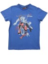 T-shirt MC bleu Spiderman Amazing taille 8 ans