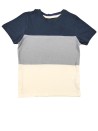 T-shirt Mc gris bleu beige PEPPERTS taille 8 ans