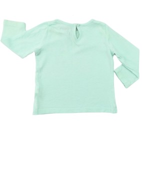 T-shirt ML bleu licorne KIMBALOO taille 6 mois