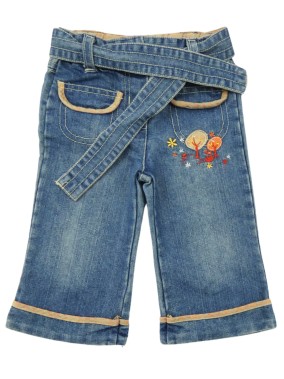 Pantalon bleu jean arbres...