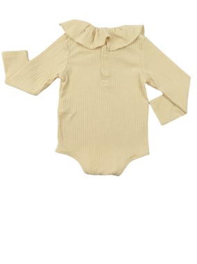 Body ML beige col frou KIABI taille 9 mois