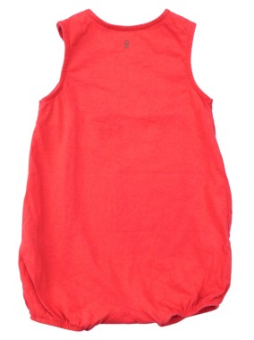 Combishort barboteuse fraise relief OBAIBI taille 9 mois