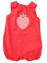 Combishort barboteuse fraise relief OBAIBI taille 9 mois