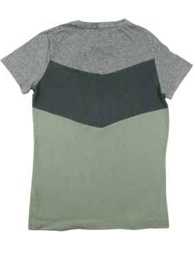 T-shirt MC gris 3 bandes BIZZBEE taille S