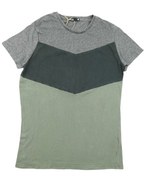 T-shirt MC gris 3 bandes...