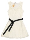 Robe blanche dentelle ceinture KOOKAI taille S