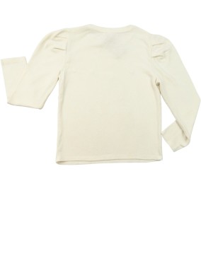 Pull léger blanc perles KIABI taille 8 ans
