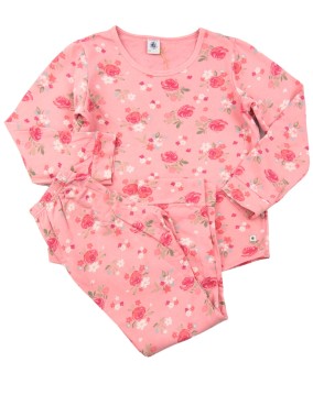 Pyjama 2p fleurs roses...