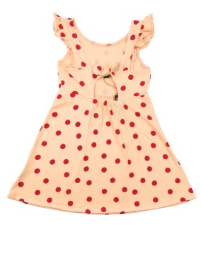 Robe rose pois rouges KIABI taille 6 ans