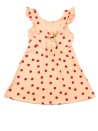 Robe rose pois rouges KIABI taille 6 ans