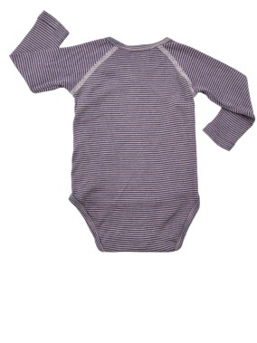 Body violet rayures GRAIN DE BLE taille 9 mois