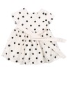 Robe blanche pois noirs KIABI taille 9 mois