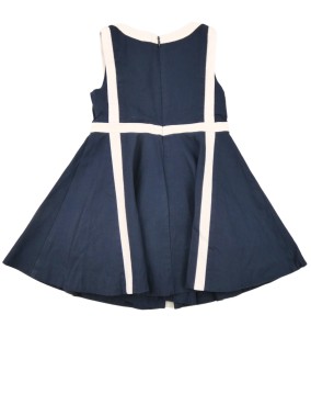 Robe bleue marine nœud blc JACADI taille 4 ans
