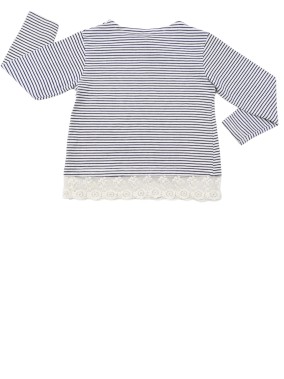T-shirt ML papillons or sequins taille 4 ans