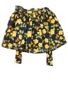 Jupe marine fleurs jaunes taille 3 ans