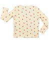 T-shirt ML beige tulipes KIABI taille 3 ans