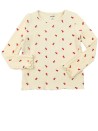 T-shirt ML beige tulipes KIABI taille 3 ans