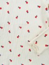 T-shirt ML beige tulipes KIABI taille 3 ans