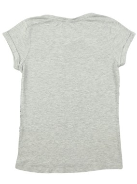 T-shirt MC gris panthère argent C&A taille 10 ans